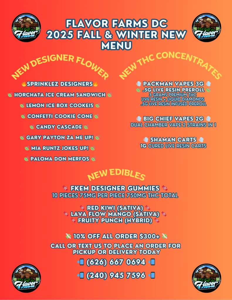 FLAVOR FARMS DC FALL WINTER MENU 2025