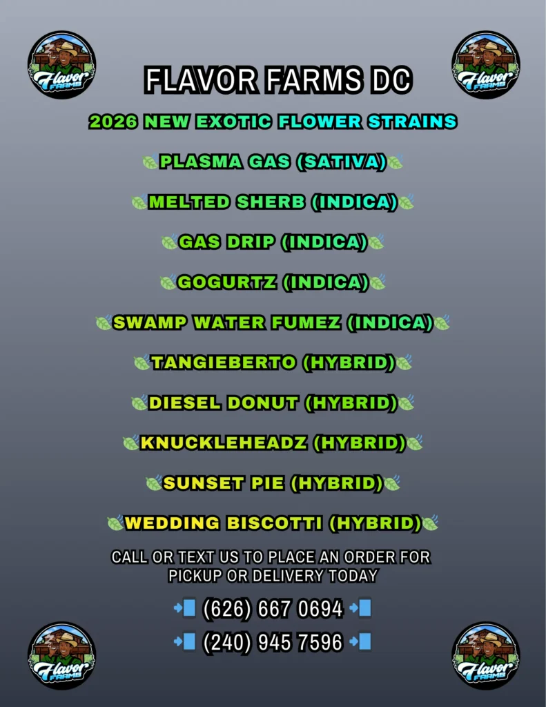 FLAVOR FARMS DC 2026 EXOTICS