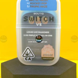 BOUTIQ SWITCH 3 CHAMBER VAPES ARCTIC FROST (HYBRID) x ROCKET POP (HYBRID) x TROPIC HAZE (SATIVA)