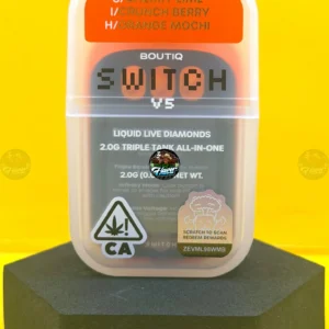 BOUTIQ SWITCH 3 CHAMBER VAPES CHERRY LIME (SATIVA) x CRUNCH BERRY (INDICA) x ORANGE MOCHI (HYBRID)