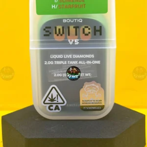 BOUTIQ SWITCH 3 CHAMBER VAPES LIME HAZE (SATIVA) x SLIMEADE (INDICA) x STARFRUIT (HYBRID)