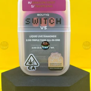 BOUTIQ SWITCH 3 CHAMBER VAPES PINK-Z (INDICA) x DRAGON FRUIT (HYBRID) x TROPICANA (SATIVA)