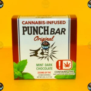 PUNCH BARS MINT DARK CHOCOLATE 225MG