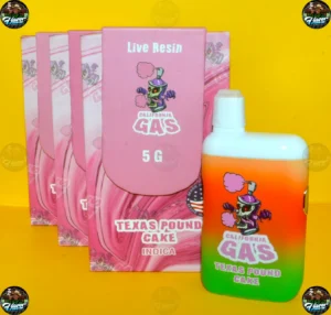 CALIFORNIA GAS LIVE RESIN VAPES 5G