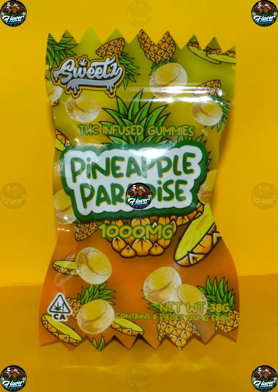 SWEETZ GUMMIES PINEAPLE PARADISE 1000MG